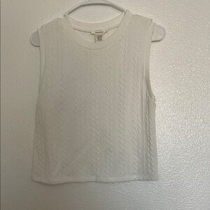 URBAN Romantics Ivory Sleeveless Knit Top
